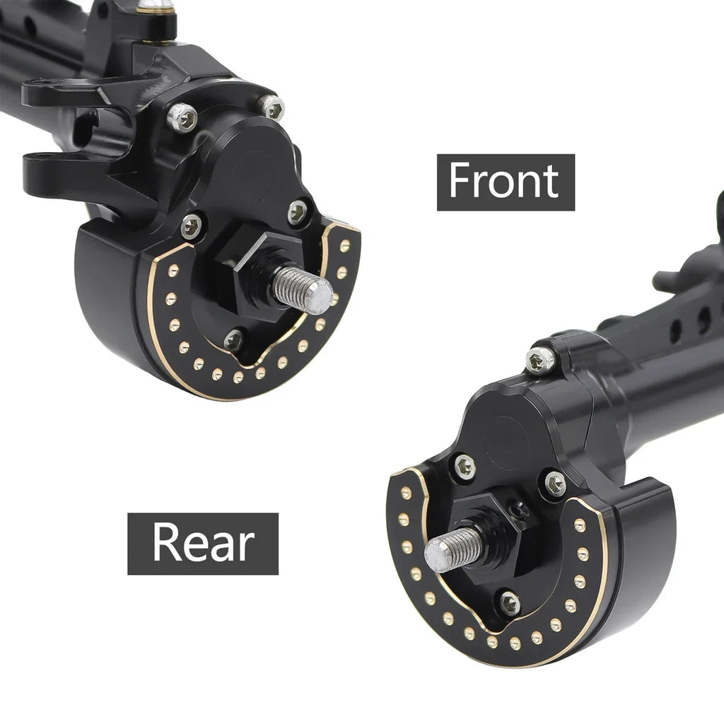 F10 Axle Brass Weights Steering Knuckles Front and Rear Portal Cover for 1/10 RC Crawler Vanquish VRD VS4-10 Phoenix LCG Upgrade