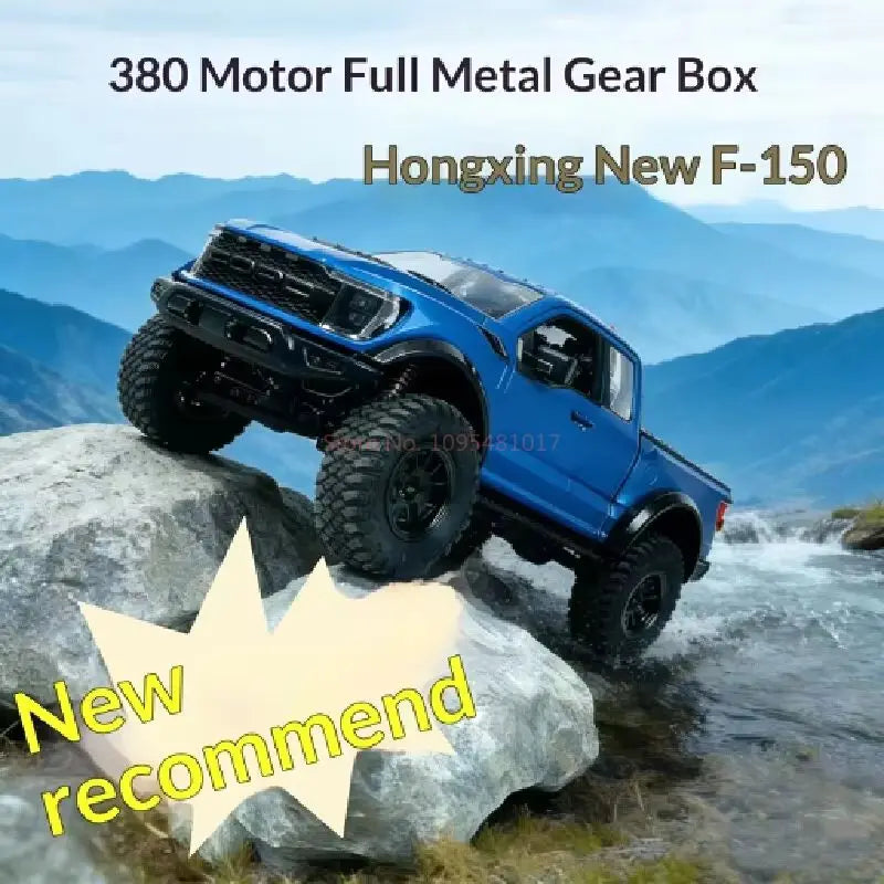 Hongxing New F-150 Rc Car 1:12 Scale 4wd Off-Road Pickup Truck Full Metal Gearbox Realistic Open Doors Cruise Control Rc Vehicle
