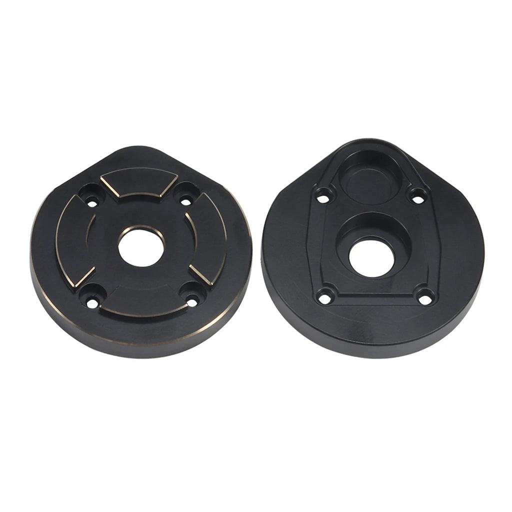 Black Brass Weights Steering Knuckles Portal Cover Set for Axial Capra SCX10 III AR45P SuperShafty CP44 Vanquish F9 Axle Housing