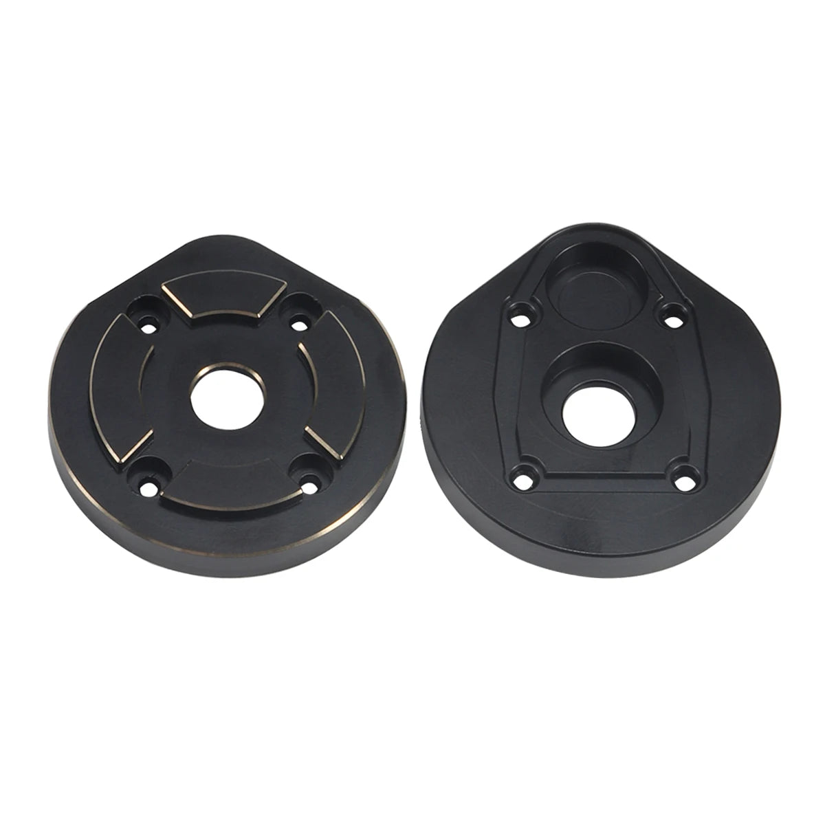 Black Brass Weights Steering Knuckles Portal Cover Set for Axial Capra SCX10 III AR45P SuperShafty CP44 Vanquish F9 Axle Housing