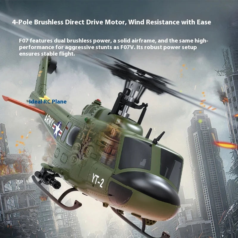 Yuxiang F07 intelligent version/F07V manual version UH1 Huey remote-controlled helicopter 3D stunt helicopter