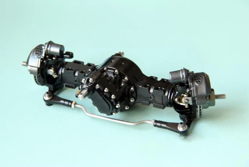 1/14 RC Truck Metal 4x4/6x6/8x8 Front Rear Power Axle Diff Lock Simulated Brake Disc for Tamiya Scania MAN Benz VOLVO Car Parts