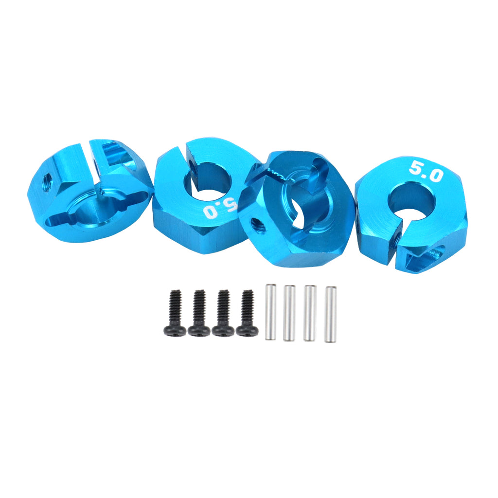 Aluminum 5/6/7/8/9/10/11/12mm Adapter Hex 12mm Drive Hub with Pin Screws for RC Auto Track Truck HSP HPI Tamiya Traxxas Slash