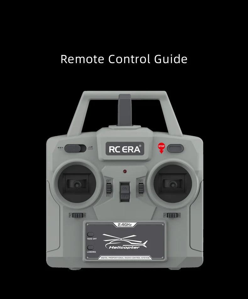 RC ERA C186S Remote Control Helicopter Six-Pass Simulation Brushless Flight Model BO105 Optical Flow Positioning Boy Toy Gift