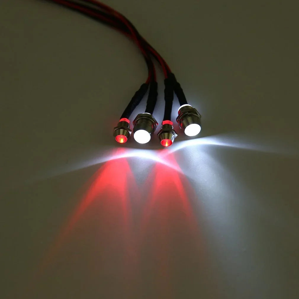 RC LED Light Kit headlamps for 1/10 1/8 1/12 RC Car Truck Crawler Drift Car Headlight Taillight TRAXXAS HSP HPI MN99 MN90