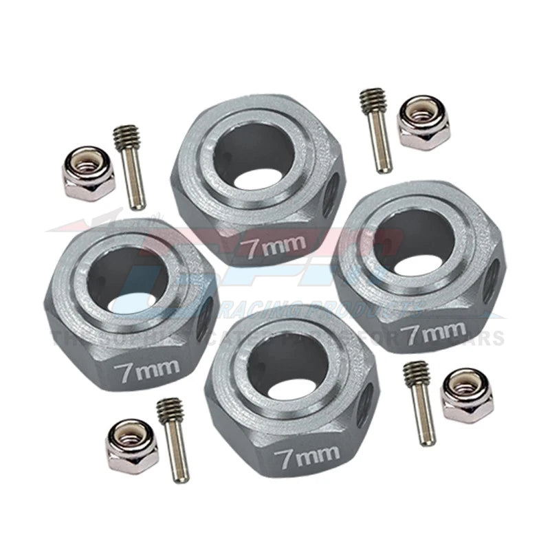 GPM for ARRMA 1/10 GRANITE SENTON BIG ROCK VORTEKS 3S Metal Alloy 12mm Hex 7MM Thickness Wheel Hub Adapter AR310779 AR310871