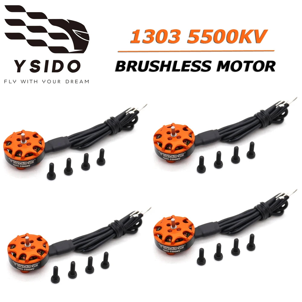 4PCS YSIDO 1103 1104 1204 1303 1404 1505 1604 Brushless Motor for RC FPV Fixed-wing Racing Drone RC Quadcopter RC Accessories