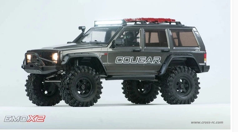 Cro 1/8 Rc Car Remote Control Electric Emo X2 Lion Differential Lock Dual Speed Door Bridge Climbing Off-Road Vehicle Model Gift