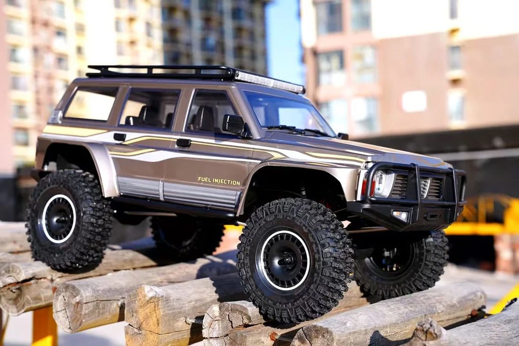 YK4107 Pro Brushless 1/10 Simulation Patrol RC Remote Control Brushless 4WD Differential Lock Climbing Car Off-road Vehicle Gift