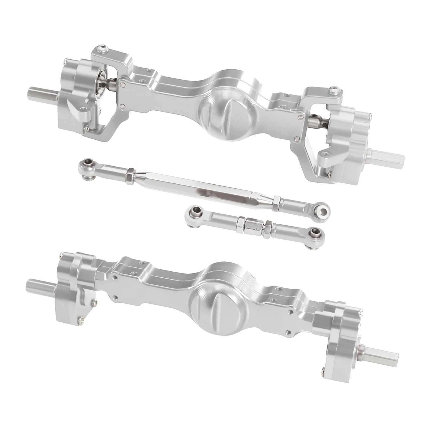 WPL C74 CNC Aluminum Front Rear Portal Axle Set Complete Axles For RC Car 1/16 WPL C14 C24 B14 B24 B16 B36 C64 C64-1 1/10 C74-1