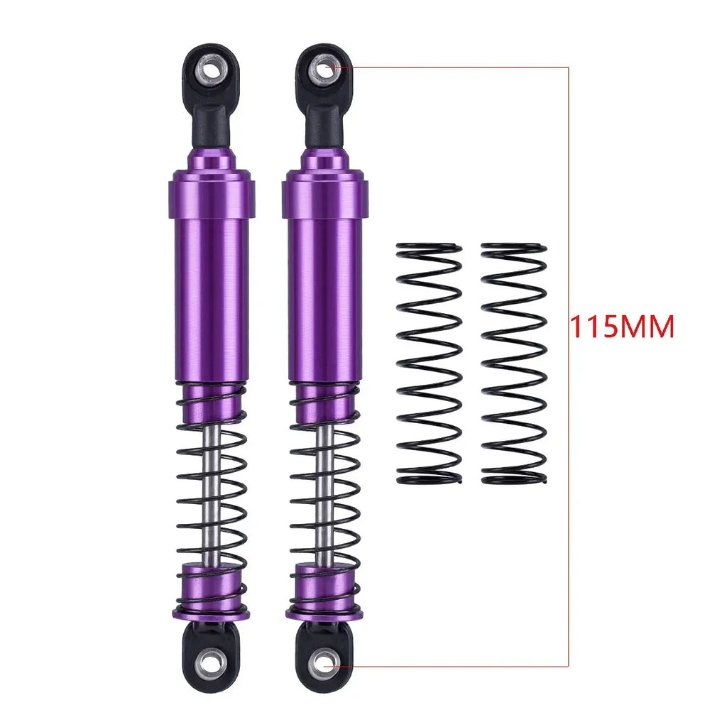 HooCrawler 75mm-115mm Big Bore Shocks with Oil Filled for 1/10 RC Crawler LCG Chassis Cheater Rigs Capra SCX10 TRX4 Gspeed V4