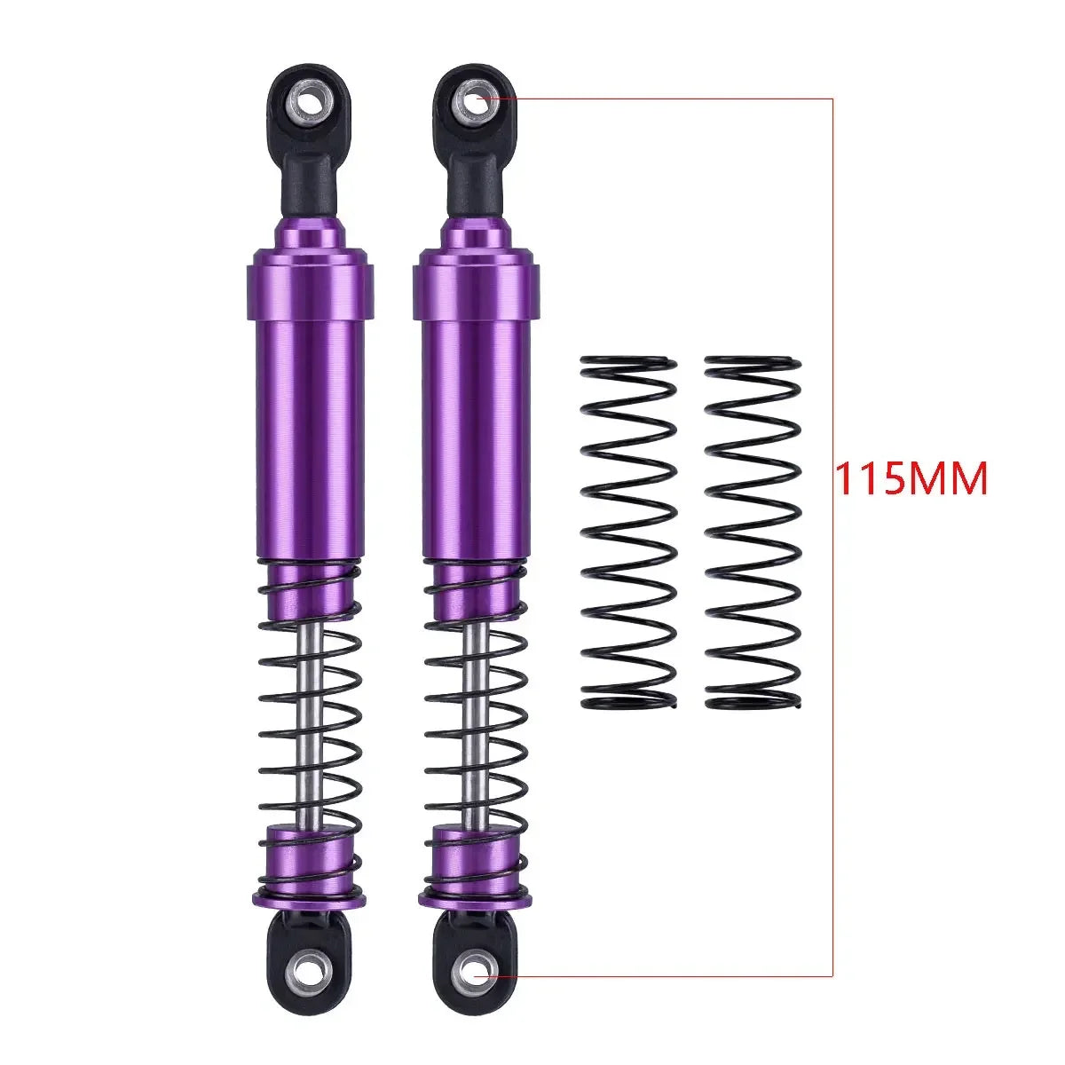 HooCrawler 75mm-115mm Big Bore Shocks with Oil Filled for 1/10 RC Crawler LCG Chassis Cheater Rigs Capra SCX10 TRX4 Gspeed V4
