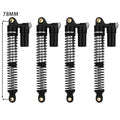 4pcs 53/59/66/78mm Aluminum Alloy Metal Shocks Absorbers Oil Damper for 1/18 RC Crawler TRX4M TRX-4M Bronco Defender Upgrade