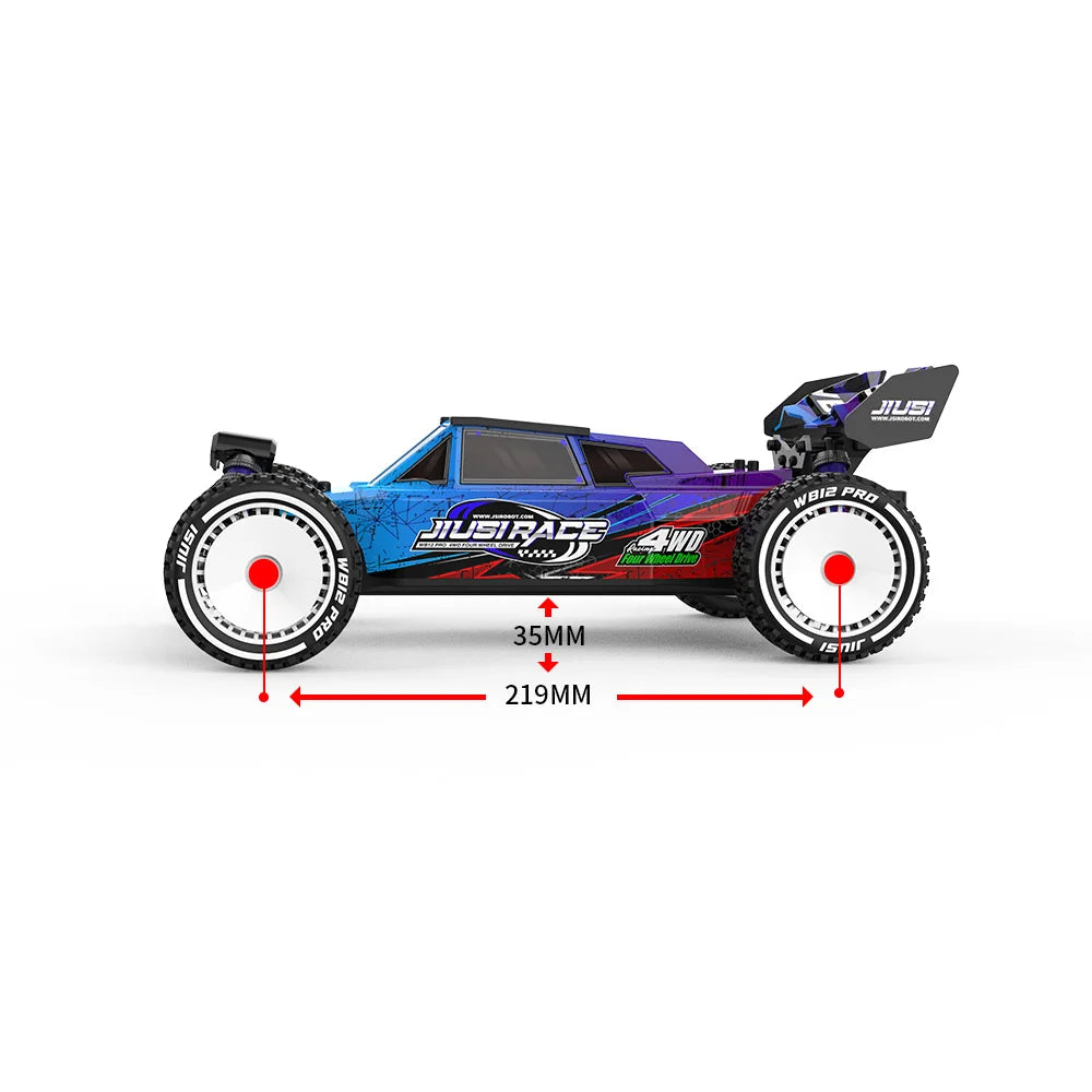 JIUSI WB12 PRO 1/12 Racing Car 4WD High Speed 80KM/H Brushless Remote Control Car Off-road Competitive Drift RC Car Toy Kid Gift