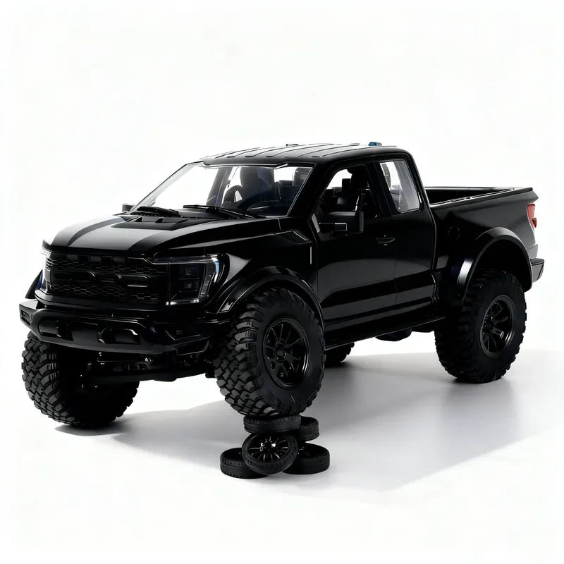 1:12 F-150 4WD RC Off-Road Crawler Pickup Truck Metal Drive Shaft Full Proportion Lifelike Openable Doors Design