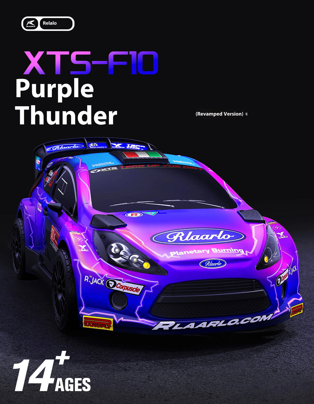 Rc Rally Car 1/10 F10 4wd Rtr Rc Simulation Racing Drift Off-Road Vehicle Model Rally Car 2.4g Remote Control Car Adult Boy Toys