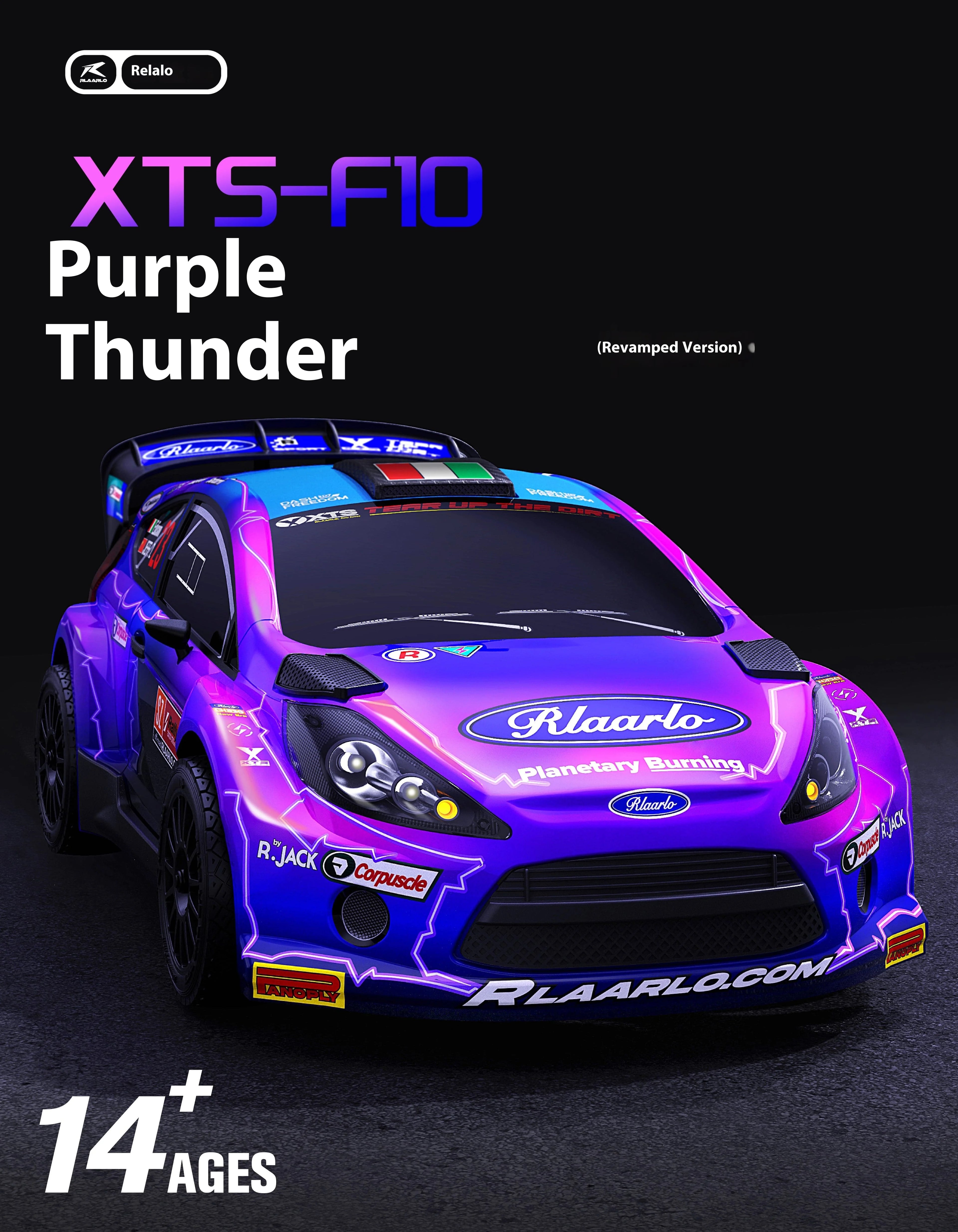 Rc Rally Car 1/10 F10 4wd Rtr Rc Simulation Racing Drift Off-Road Vehicle Model Rally Car 2.4g Remote Control Car Adult Boy Toys