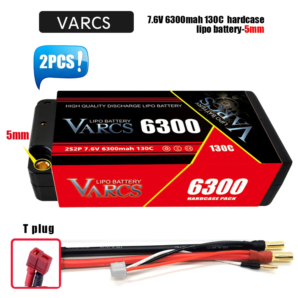 VARCS Lipo 3S 4S Lipo 14.8V 15.2V 11.1V 11.4V Battery 6500mah 7000mah  8400mah 9200mah 10000mah 6200ma 5200mah XT90 EC5 RC Car