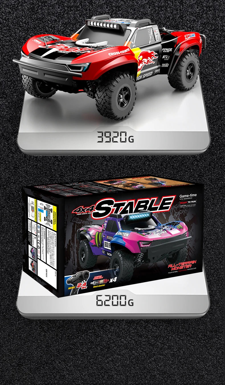 C8826 1:10  High-Speed Brushless 4WD Off-Road RC Car with Hydraulic Suspension Premium Remote Control Vehicle for Kids Adults