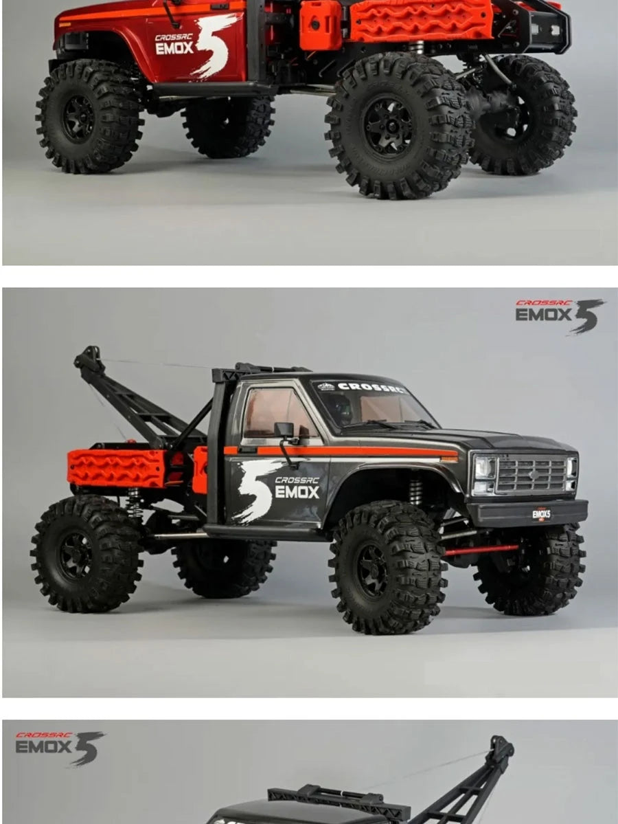 New Crossrc Emo X5 Foc Brushless 1/8 Rc Remote Control Model Cars Off-Road Crawler 4wd Road Rescue Vehicle Children'S Toy Gift