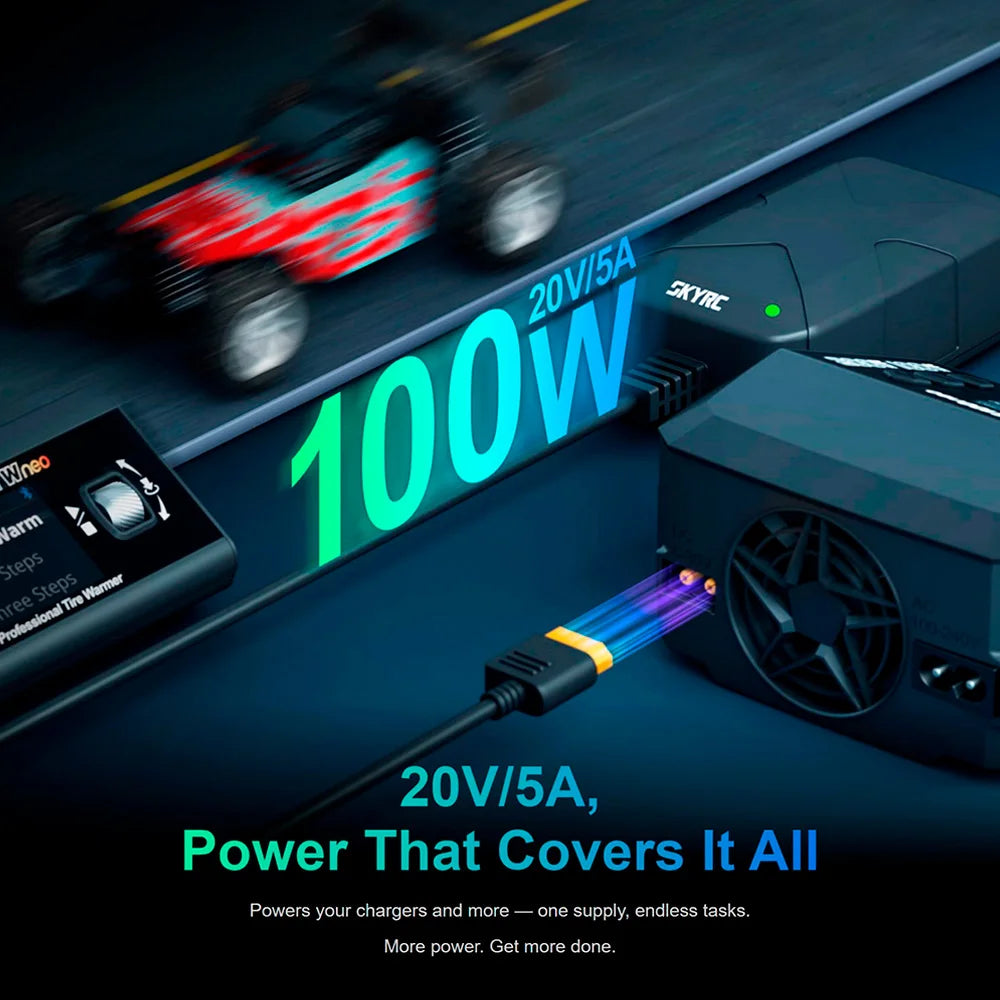SKYRC B6neo+ Smart Charger High Power DC240W PD126W Multilanguage Balance Charger 600mA XT60/Type-C /PSA100 Power Adapter