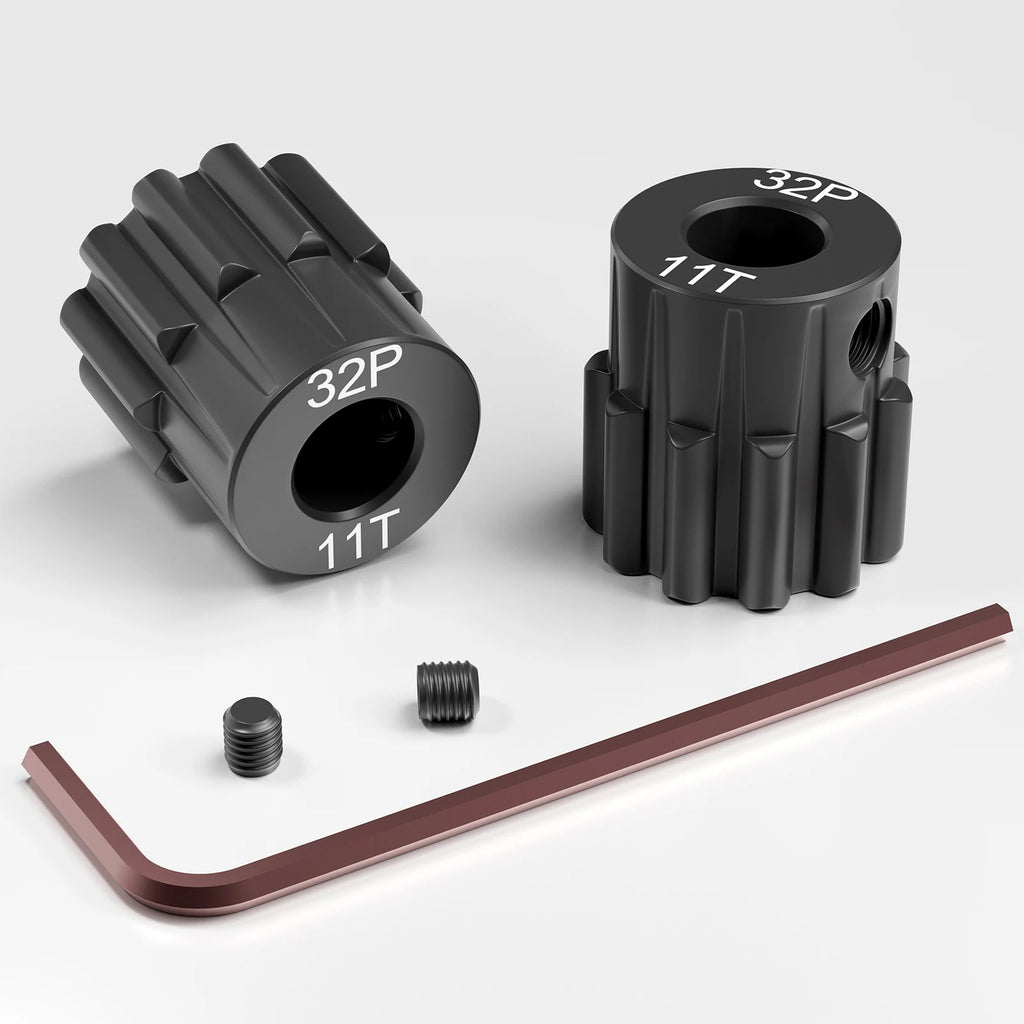 Steel Hardened 48P/32P Pinion Gears 13T 14T 15T 16T 17T 3.175mm Shaft for Traxxas Arrma HSP HPI AXIAL Tamiya Losi 1/10 RC Car