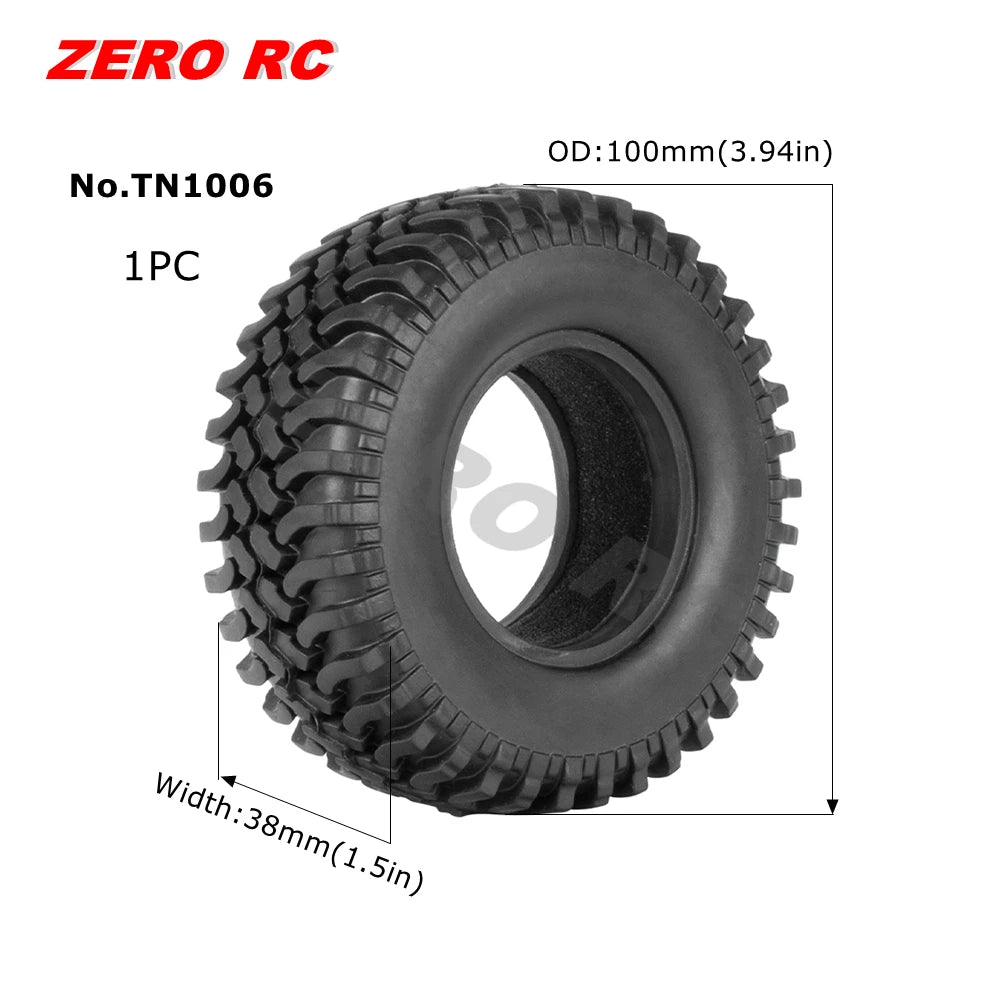 RC TRUCK 1.9" Rock Crawler Tires 90-117mm Tyre For 1/10 Off Road AXIAL SCX10 II III CAPRA TRAXXAS TRX-4 RGT MST RC4WD D90 WHEEL