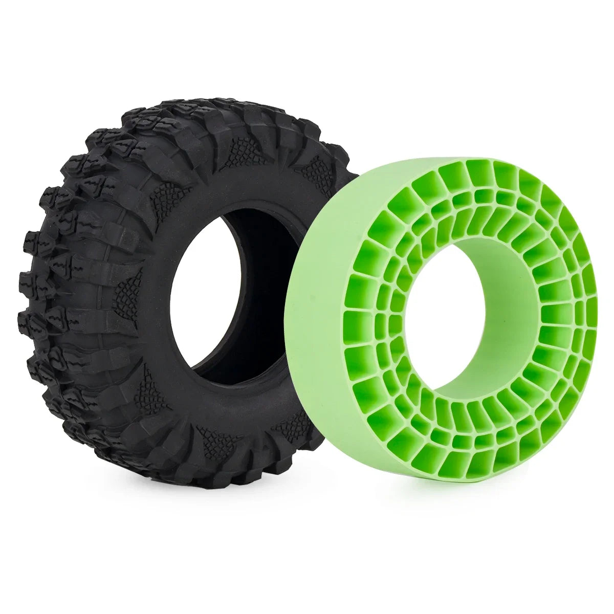 4PCS Waterproof 2.2" Silicone Rubber Insert Foam 125*45mm for 1/10 RC Crawler Car SCX10 Capra Wraith Upgrade Parts