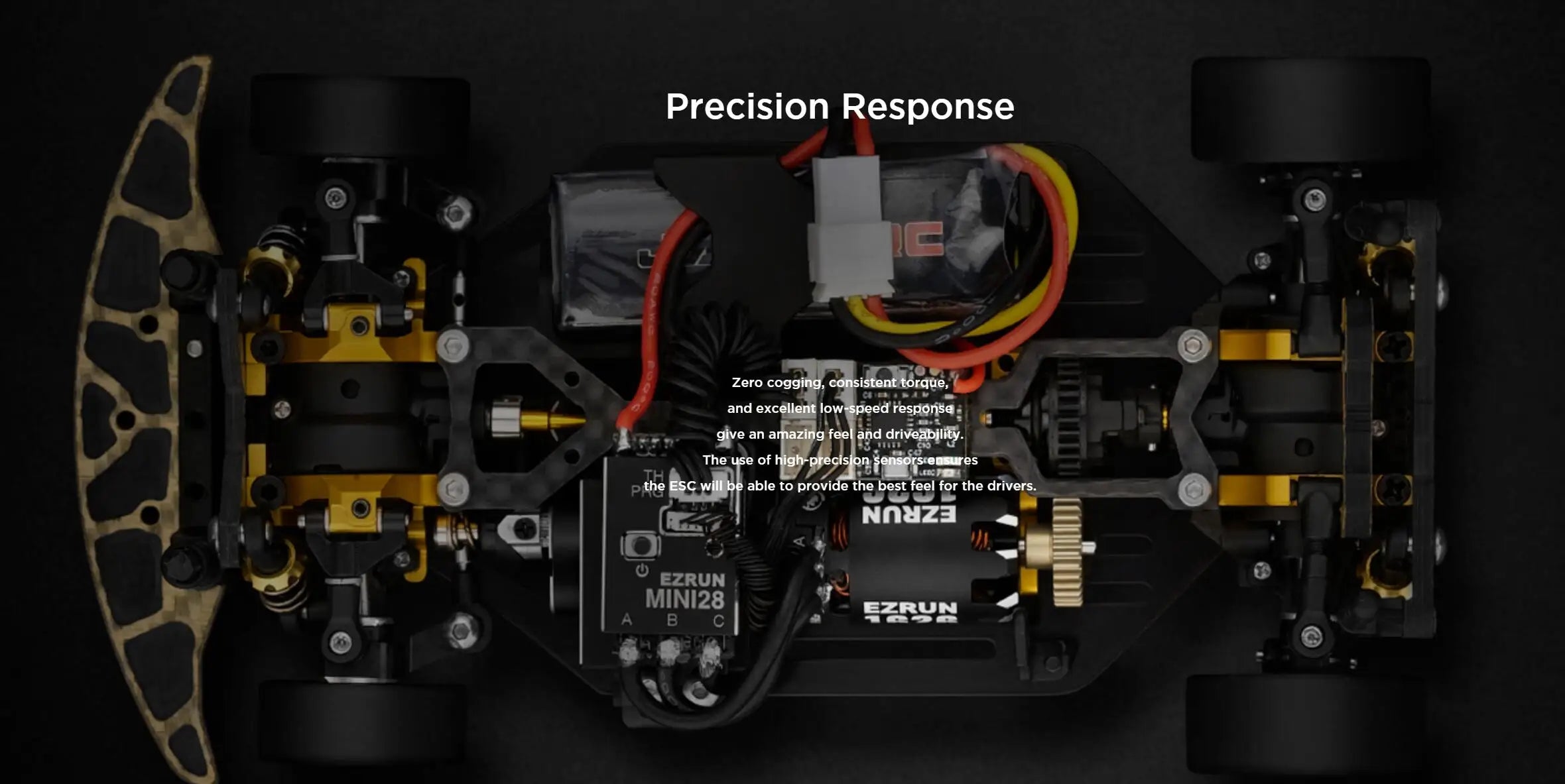 Hobbywing EzRun 1626 SD 3500 / 5000 / 6500KV Sensored Brushless Motor with MINI28 30A ESC For 1/28 GL Racing/Drift Car