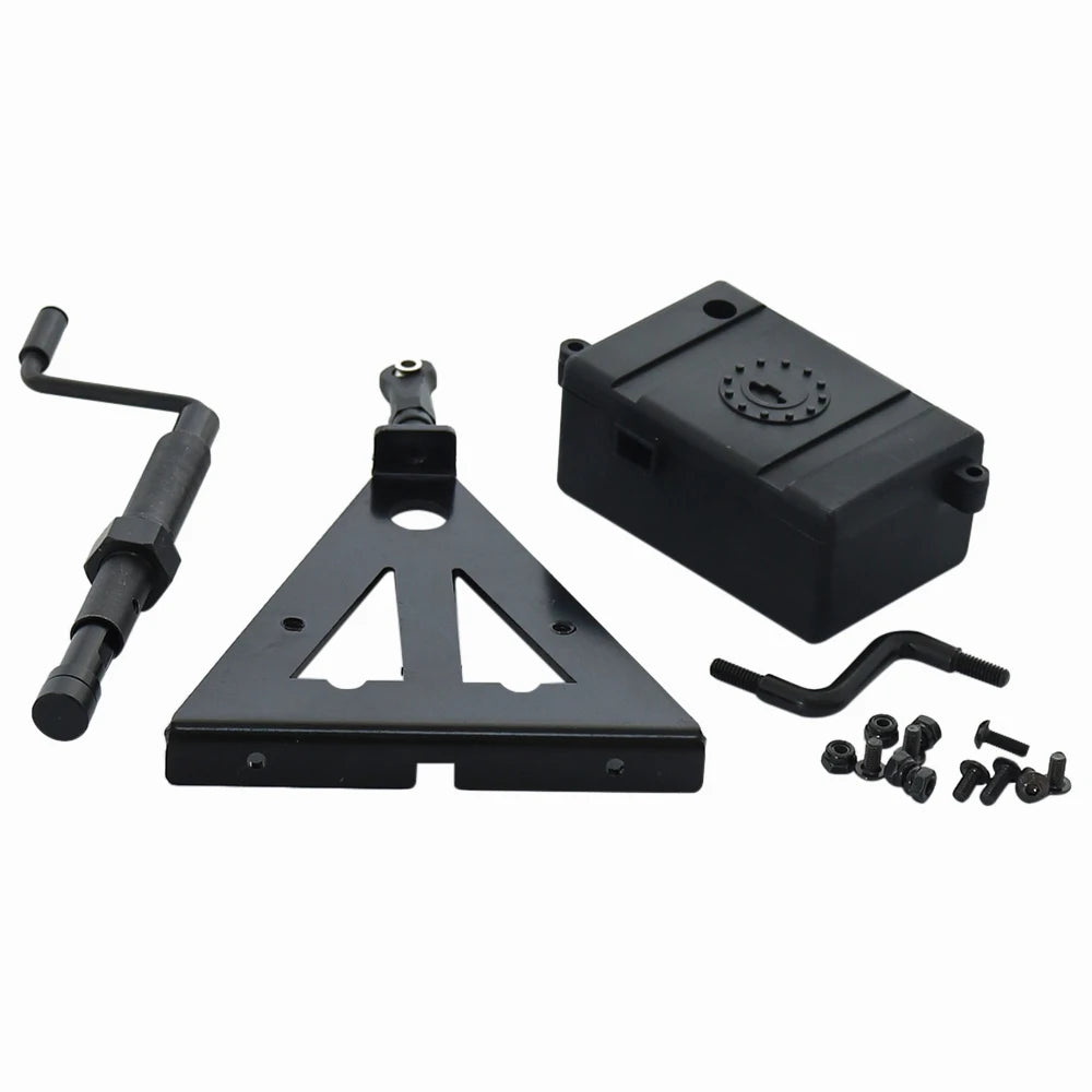 1/10 Dual Axle Metal Truck Trailer for RC Crawler SCX10 II III 90046 TRX4 TRX6 TF2 D90 CC01 RGT 86100 Redcat GEN8 YIKONG 4082