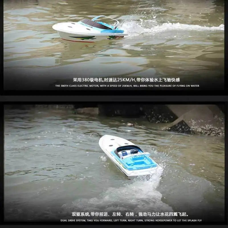 High-Speed Rc Boat Electric Toy Realistic Racing Yacht Simulation Quick Model For Ages 14+ Remote Control Boats