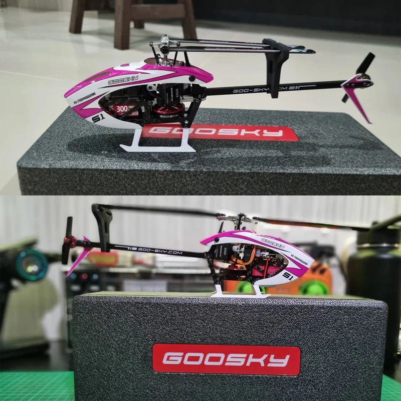 Hot Rc Goosky S1 Bnf/Rtf 6ch 3d Stunt Double Brushless Motor Direct Drive Motor Flybarless Direct-Drive Rc Helicopter Toy Gift