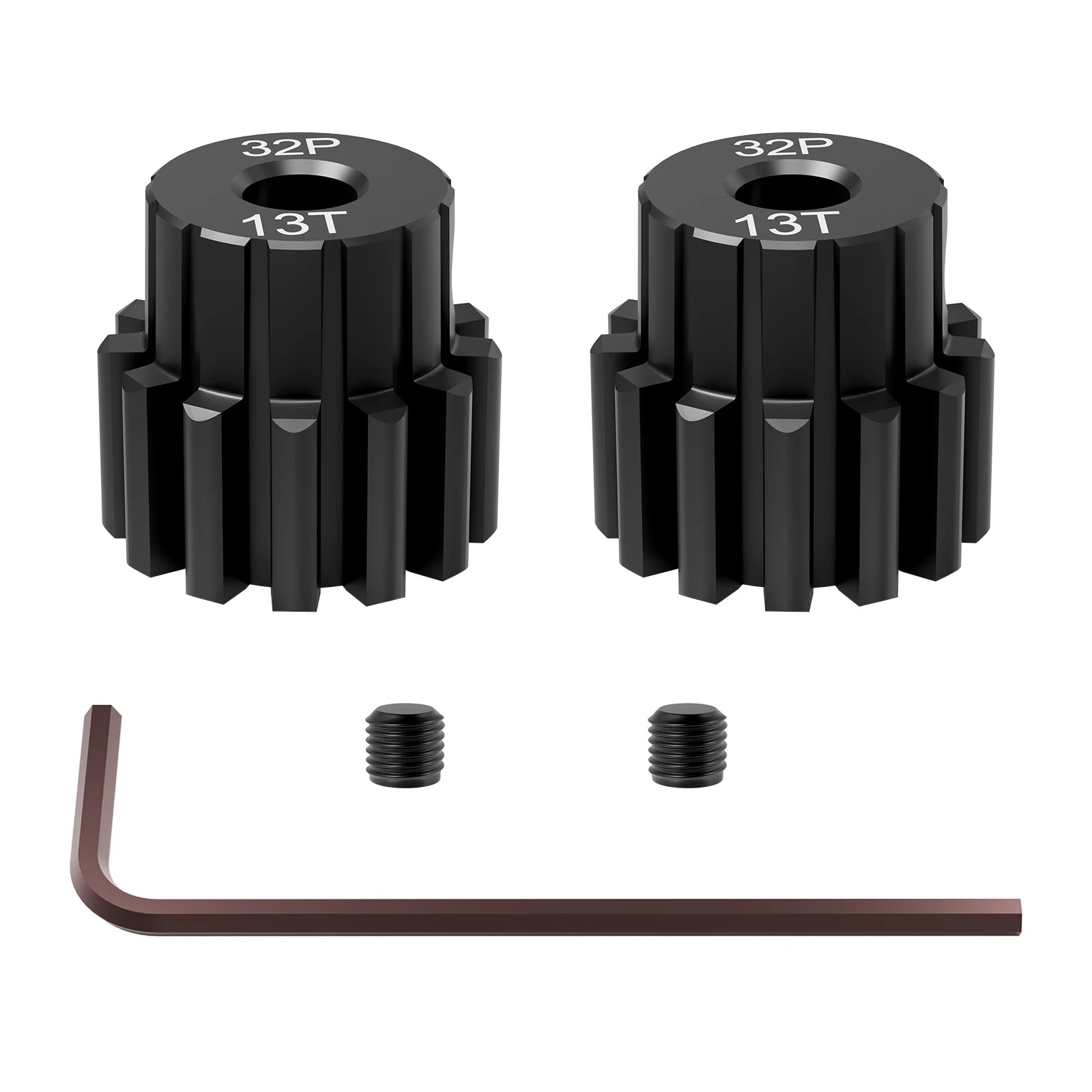 Steel Hardened 48P/32P Pinion Gears 13T 14T 15T 16T 17T 3.175mm Shaft for Traxxas Arrma HSP HPI AXIAL Tamiya Losi 1/10 RC Car