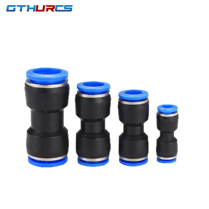 30/40/50/60/70pcs Pneumatic Fitting Straight Push Plastic Connector 6/8/10/12mm Trachea Connector PU  Air Hose Tube