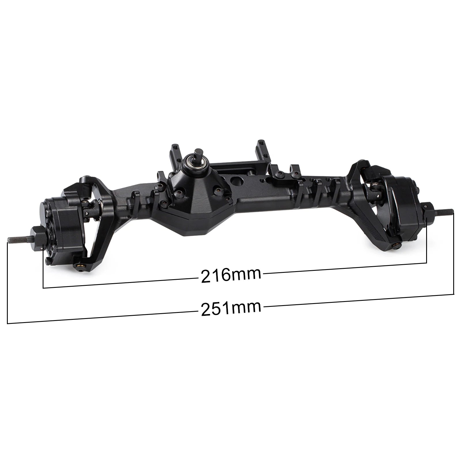 CNC Aluminum F9 Offset Portal Axle with Servo Mounts for 1/10 RC Crawler Axial Capra 1.9 UTB LCG Chassis Cheater Rigs