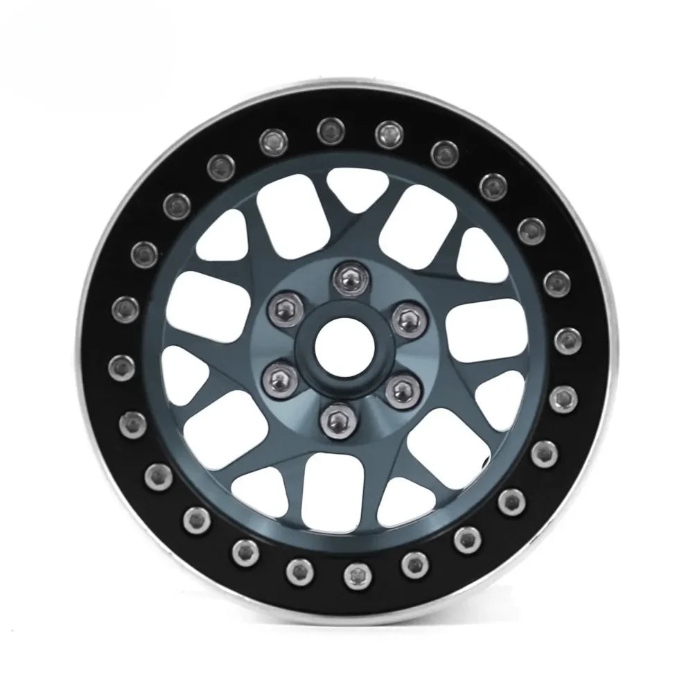 4PCS CNC Aluminum 2.2 Beadlock Wheel Rim for 1/10 RC Crawler Car Axial SCX10 RR10 Wraith TRX4 TRX-6
