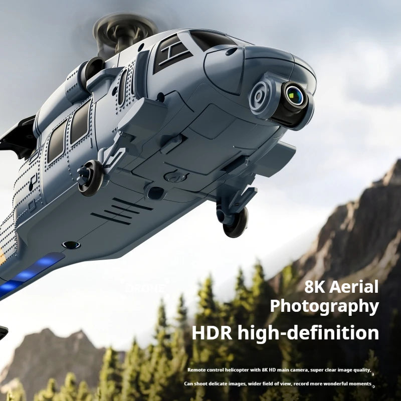 4DRC L2 Apache Military Remote Control Helicopter 6 Axis Gyro Single Rotor 8K Aerial Optical Flow With Screen Remote Boys Gift