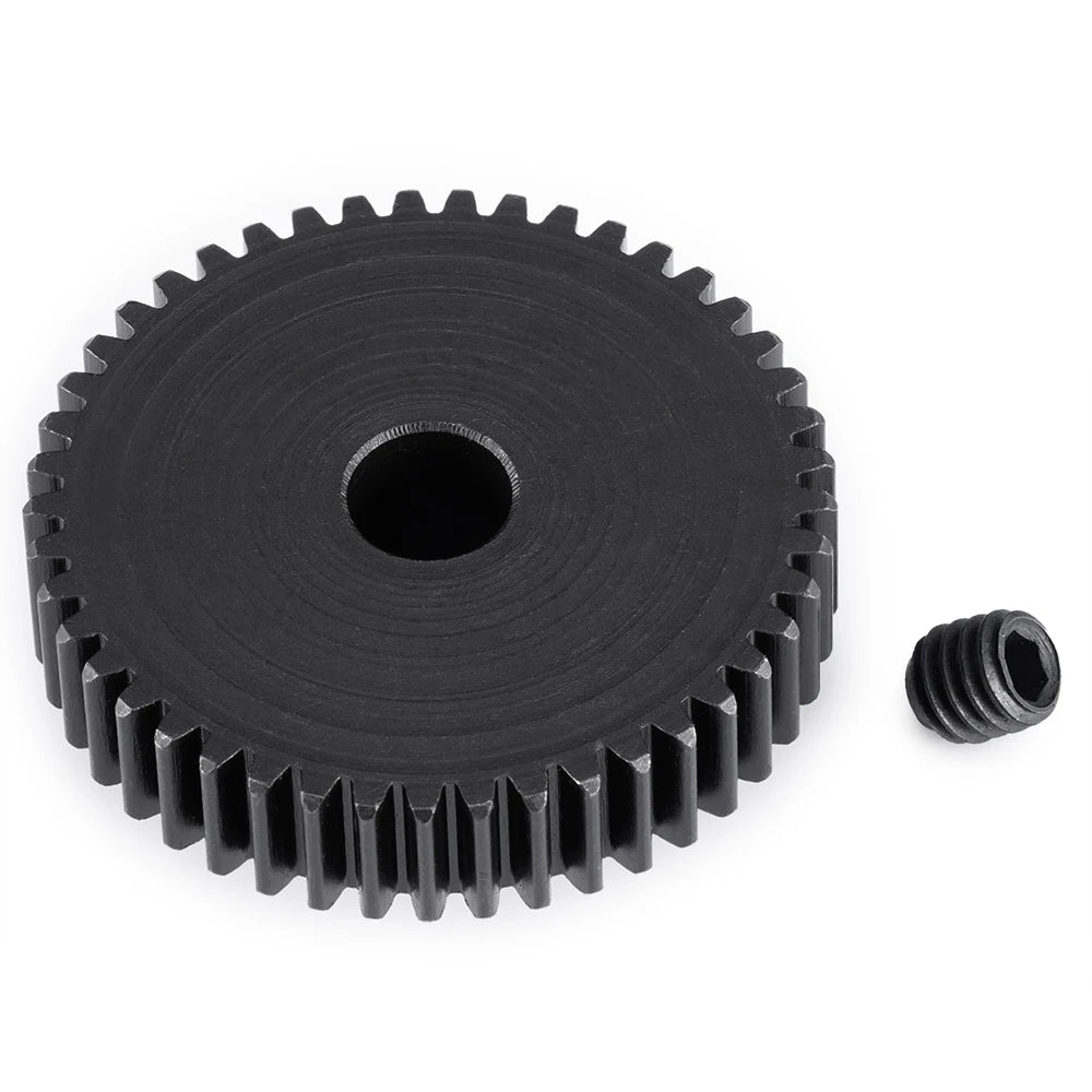 TRINOOD Steel 48P Motor Gear Pinion 17-45T for 5mm Shaft 1/10 1/8 1/6 1/5 RC Buggy Monster Truck Drift Car Off-Road Crawler Part