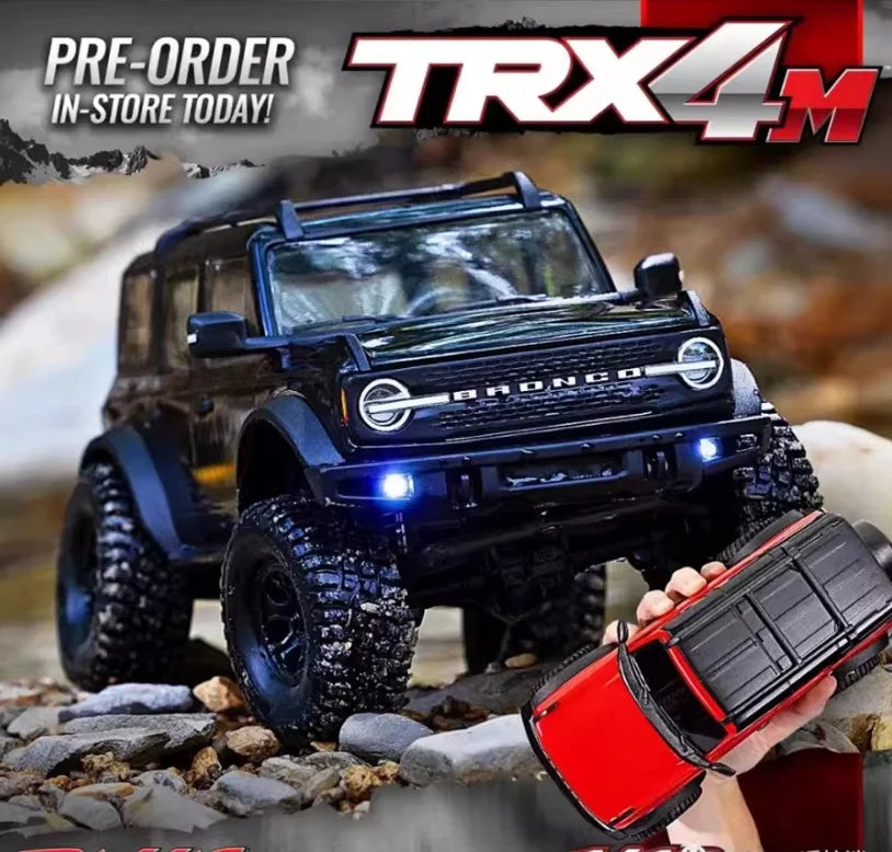 Traxxas TRX4M 1/18 Scale RC Crawler Electric Remote Control Land Rover Defender Bronco Off Road Vehicle Model 97054-1