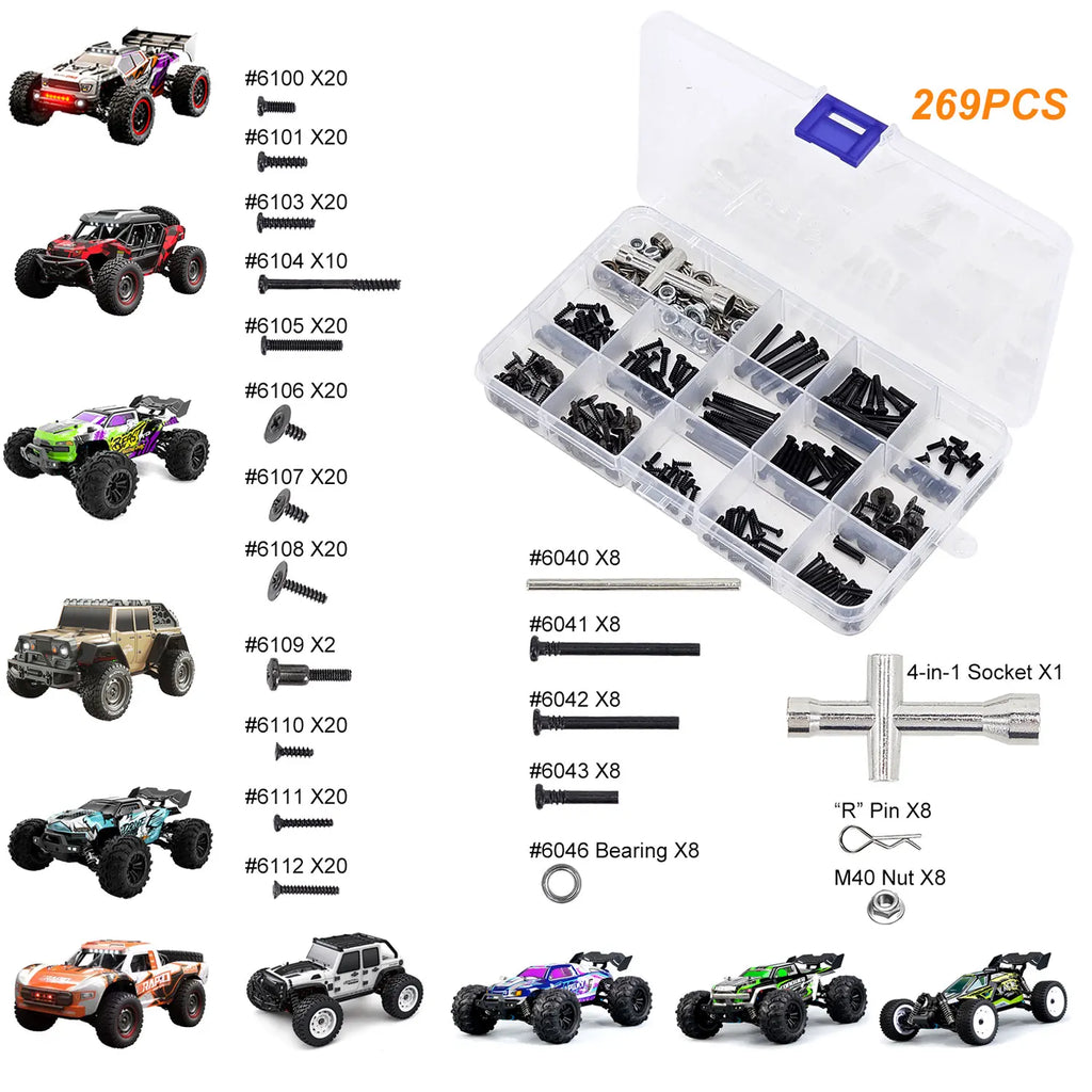 Aluminum Alloy Suspension Arm Wheel Seat Steering Cup Set Upgrade Metal Parts Accessories For SCY RC Car 16101 16102Pro 16103