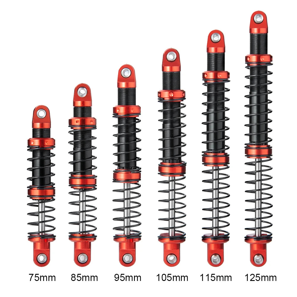 AXSPEED Metal Shock Absorber Oil Damper 75/85/95/105/115/125mm for 1:10 RC Crawler Car Axial SCX10 CC01 Wraith TRX4 TRX6 D90
