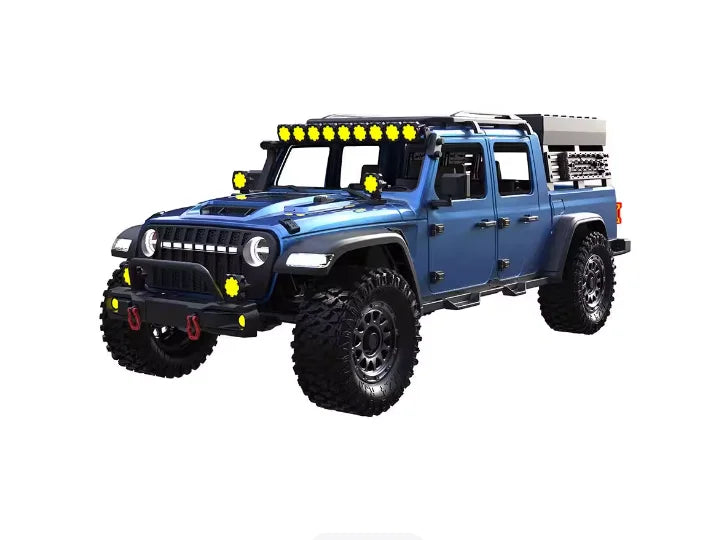 Maker Model CK5812 RC 1/7 Scale Electric 4WD Rock Crawler Truck Remote Control Two Speed Diff Lock Off Road Vehicle With LED Bar