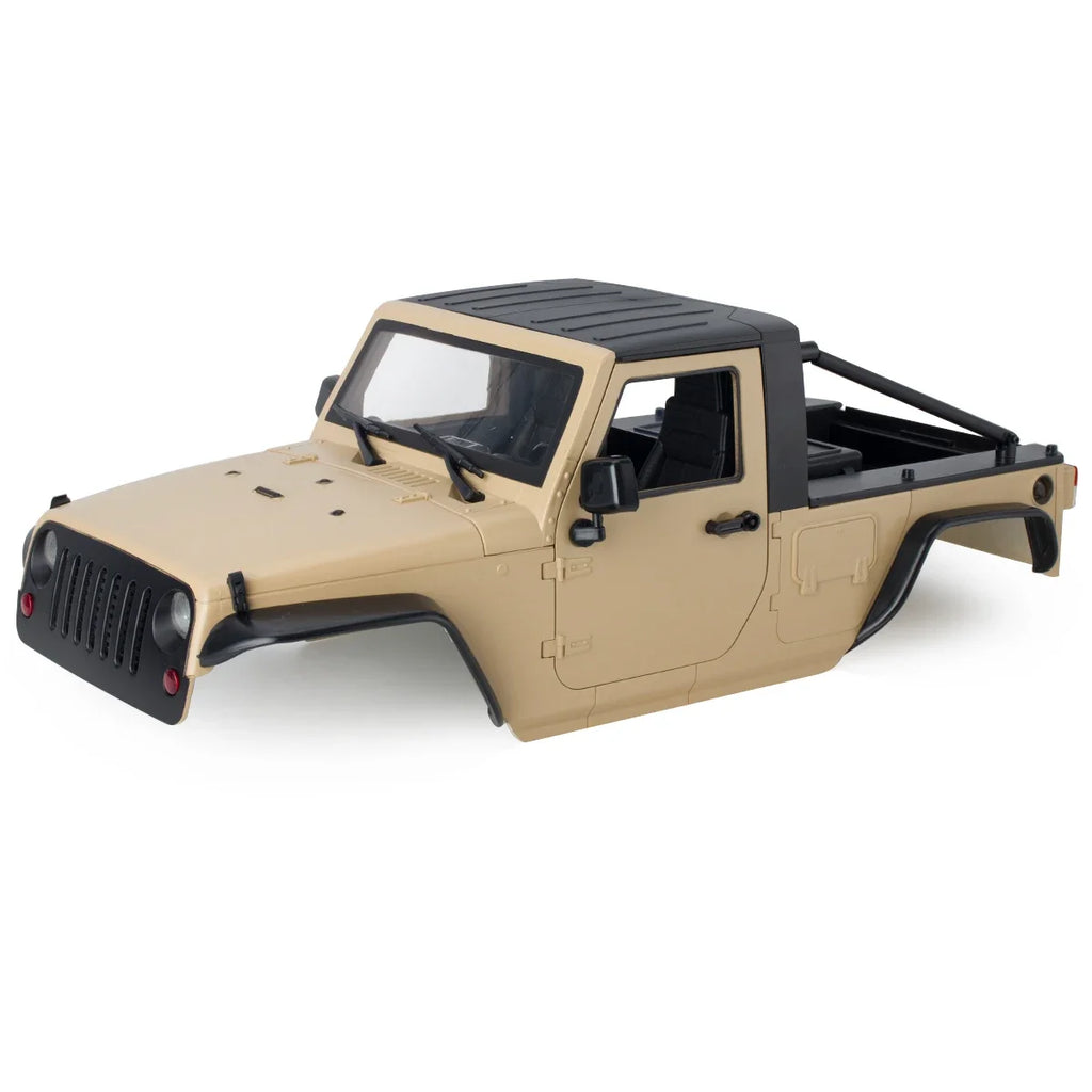 313mm 12.3in Wheelbase Hard Plastic Pickup Body Shell Unassembled Kit for 1/10 RC Crawler Car Axial SCX10 90046 Jeep Wrangler