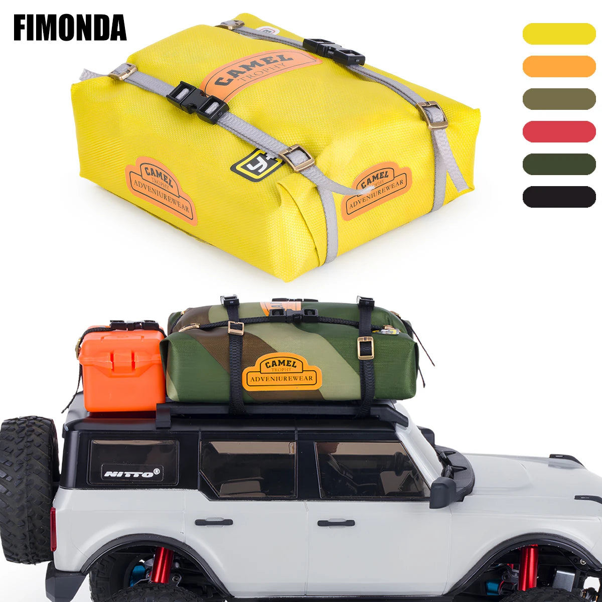 1/18 1/24 RC Crawler Roof Top Tent Simulation Decoration for TRX4M Bronco Defender SCX24 DIY Upgrade Accessories