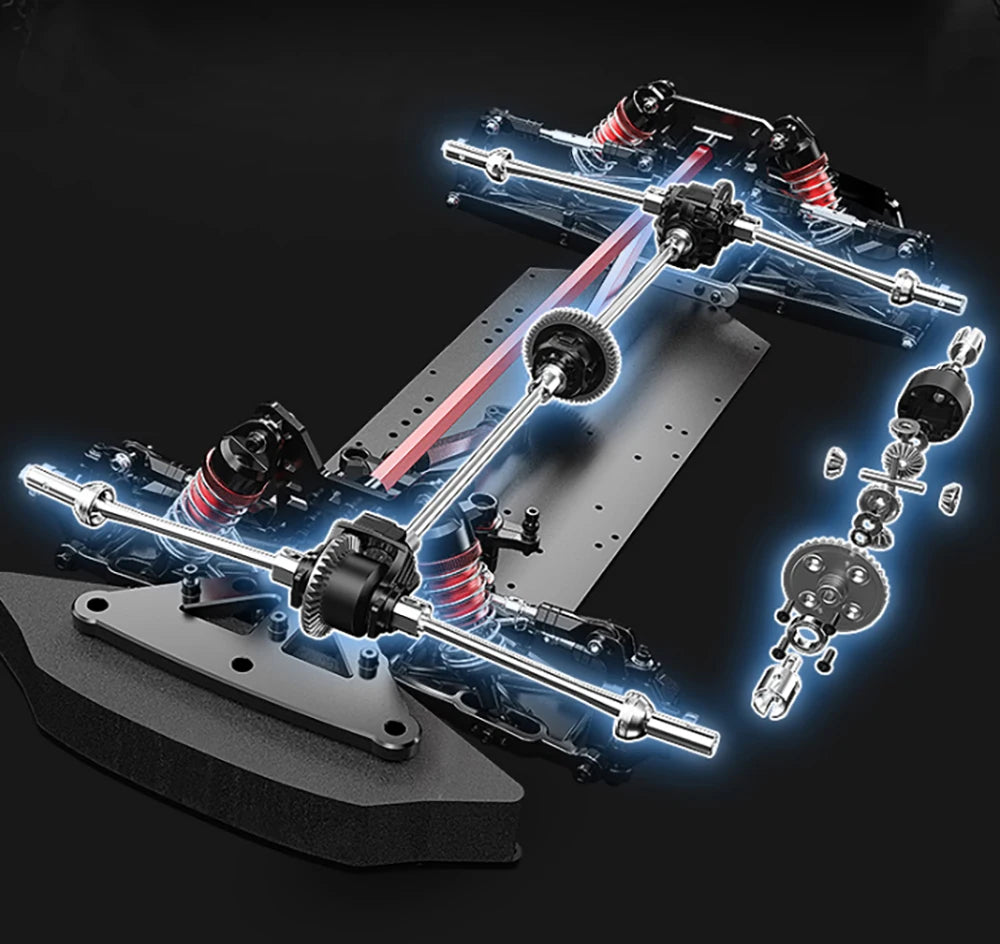 Licensed MJX Hyper Go 7304 1/7 4WD Brushless Rally RC Drift Car ARTR Remote Control Toy Racing Vehicle 4x4 Drive 60km/h