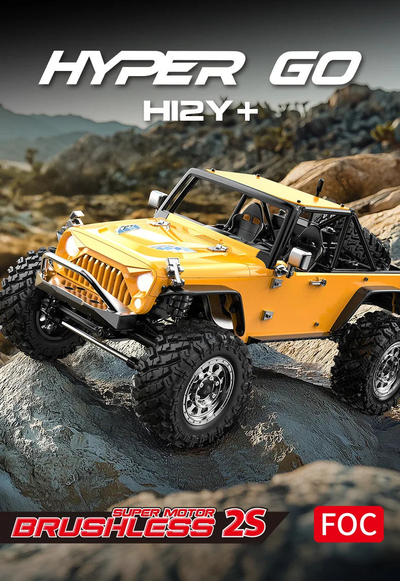 MJX H12Y+ Silver Climbing RC Car Toy 1:12 Scale Electric Off-Road Vehicle Model Remote Control Car Professional Off-Road  H12Y