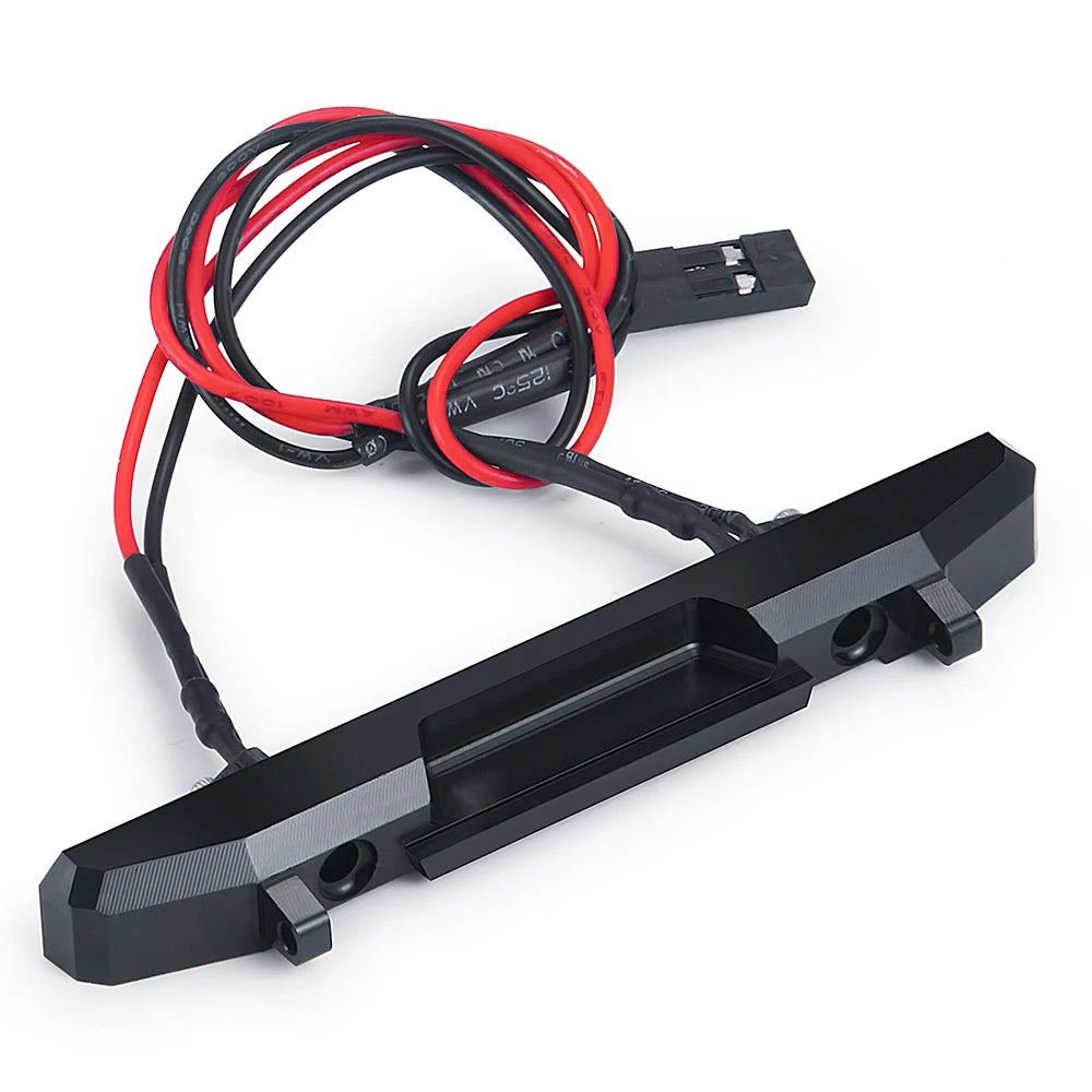 AXSPEED Metal Front/Rear Bumper with Light for Axial SCX24 AXI00002 JEEP Wrangler 1/24 RC Crawler Car Truck Model Upgrade Parts