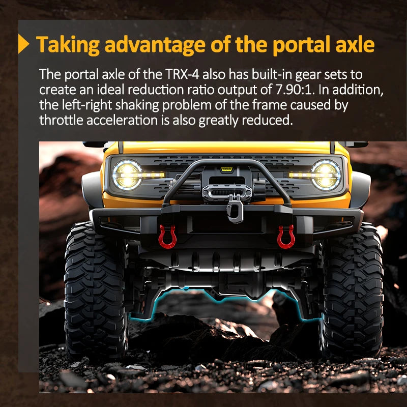 HB 1/10 RC Crawler R1001 4WD RTR Off-road Car with LED 2.4G Electric Remote Control Climbing Rock Buggy Vehicle for Adults