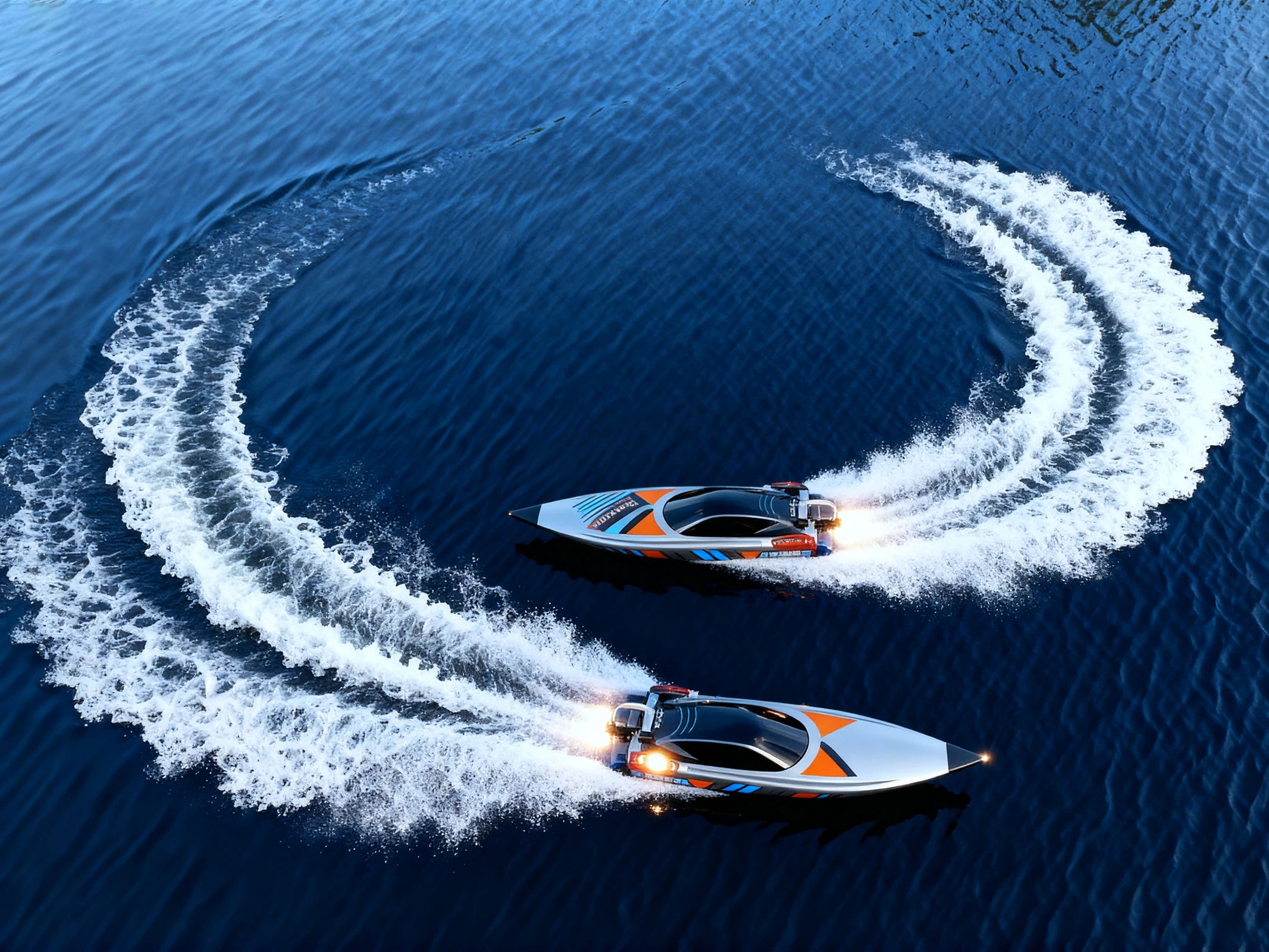 22.8Inches UDI R/C UDI018 Large RC Speed Boat 2.4G 4WD  40-45km/h Remote Control Brushless Watercraft for Hobby Adult