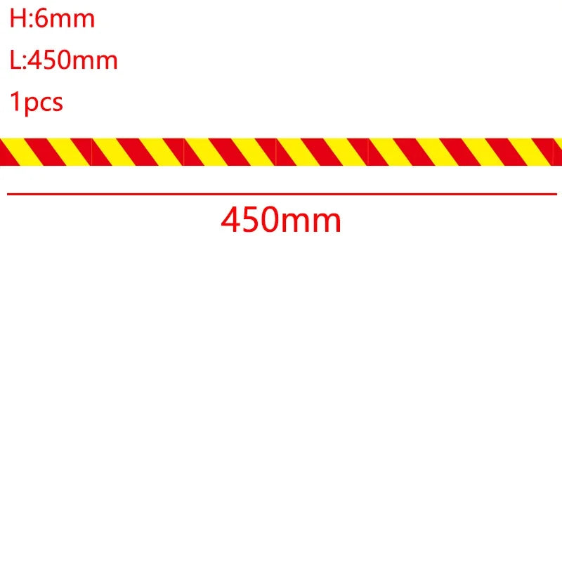 Reflective Warning Car Sticker Decorative Strip for 1/14 Tamiya RC Truck Trailer Tipper Scania 770S Benz Actros 3363 Volvo MAN